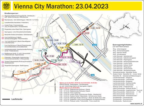 vienna city marathon 2023 straßensperren